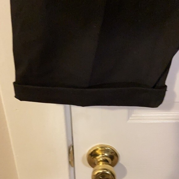 NWOT ASOS black high waisted pants trousers with belt womens size 18 - Picture 5 of 7